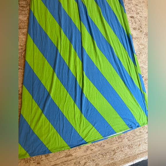 Lilly Pulitzer Green and Blue Stripe Maxi Dress size Small - Picture 9 of 12